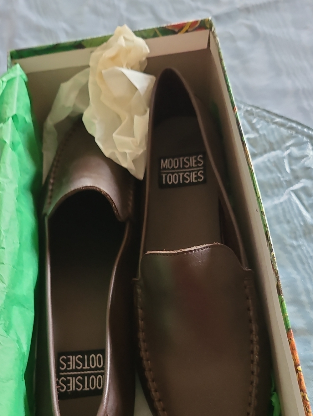 Mootsies Tootsies Women's Dark Brown Leather Slip-On Loafers